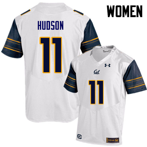 Women #11 Ray Hudson Cal Bears (California Golden Bears College) Football Jerseys Sale-White